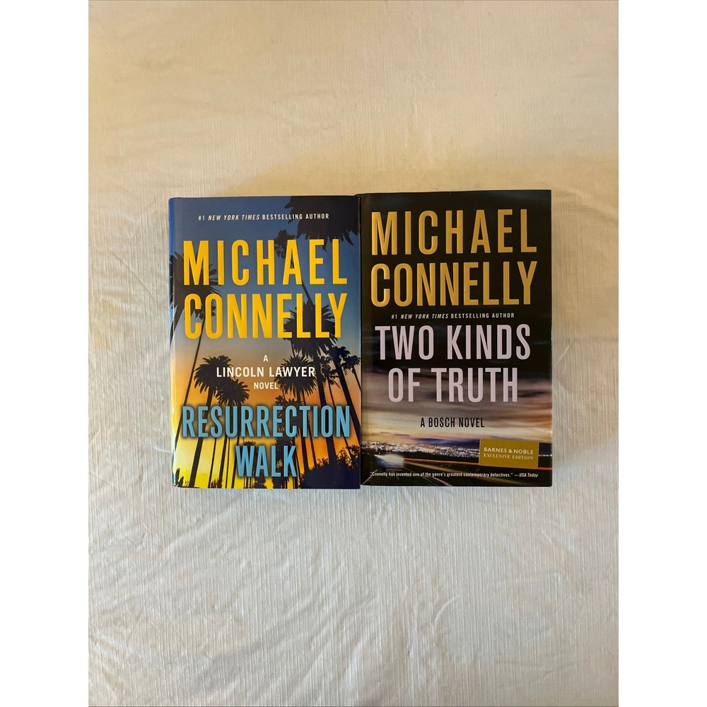 Michael Connelly 2 Book Lot Resurrection Walk 1st Ed & Two Kinds of Truth B&N Ed